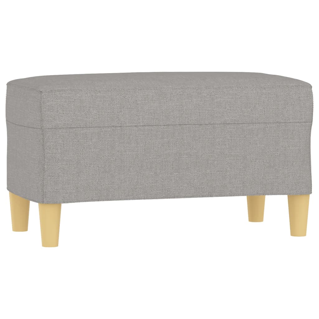 Klupa svjetlosiva 70 x 35 x 41 cm od tkanine