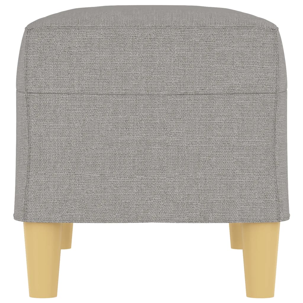 Klupa svjetlosiva 70 x 35 x 41 cm od tkanine