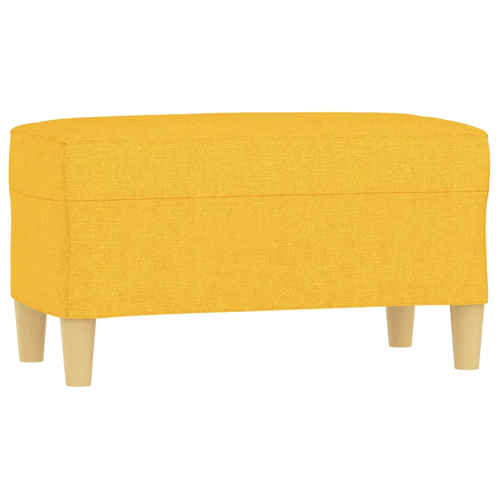 Klupa Svjetložuta 70 x 35 x 41 cm od tkanine