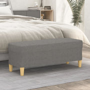 Klupa tamnosiva 100 x 35 x 41 cm od tkanine