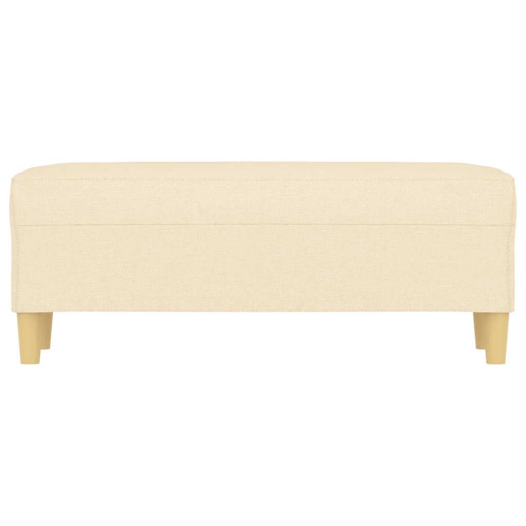 Klupa krem 100 x 35 x 41 cm od tkanine
