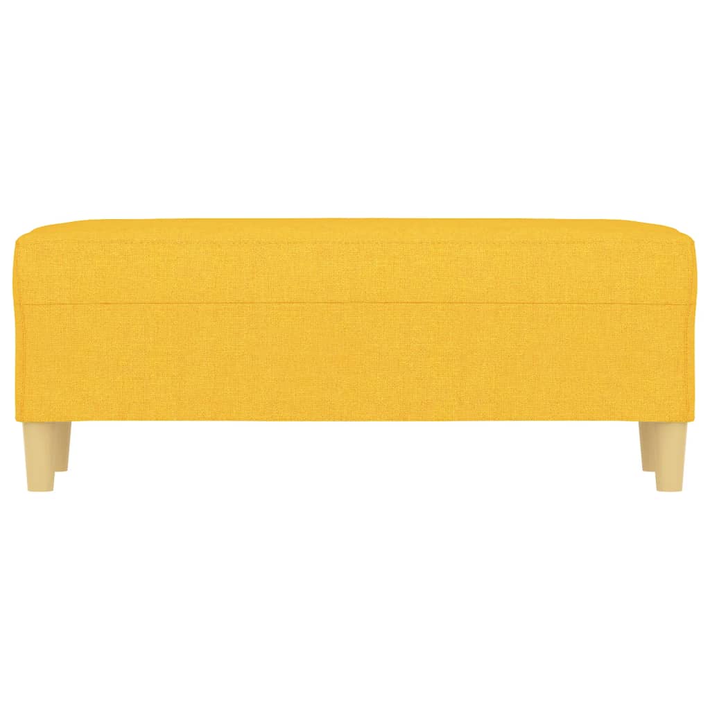 Klupa Svjetložuta 100 x 35 x 41 cm od tkanine