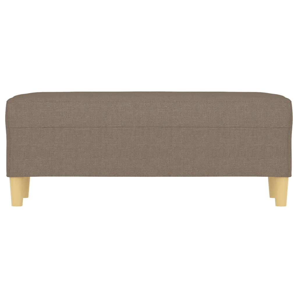 Klupa smeđesiva 100x30x30 cm od tkanine