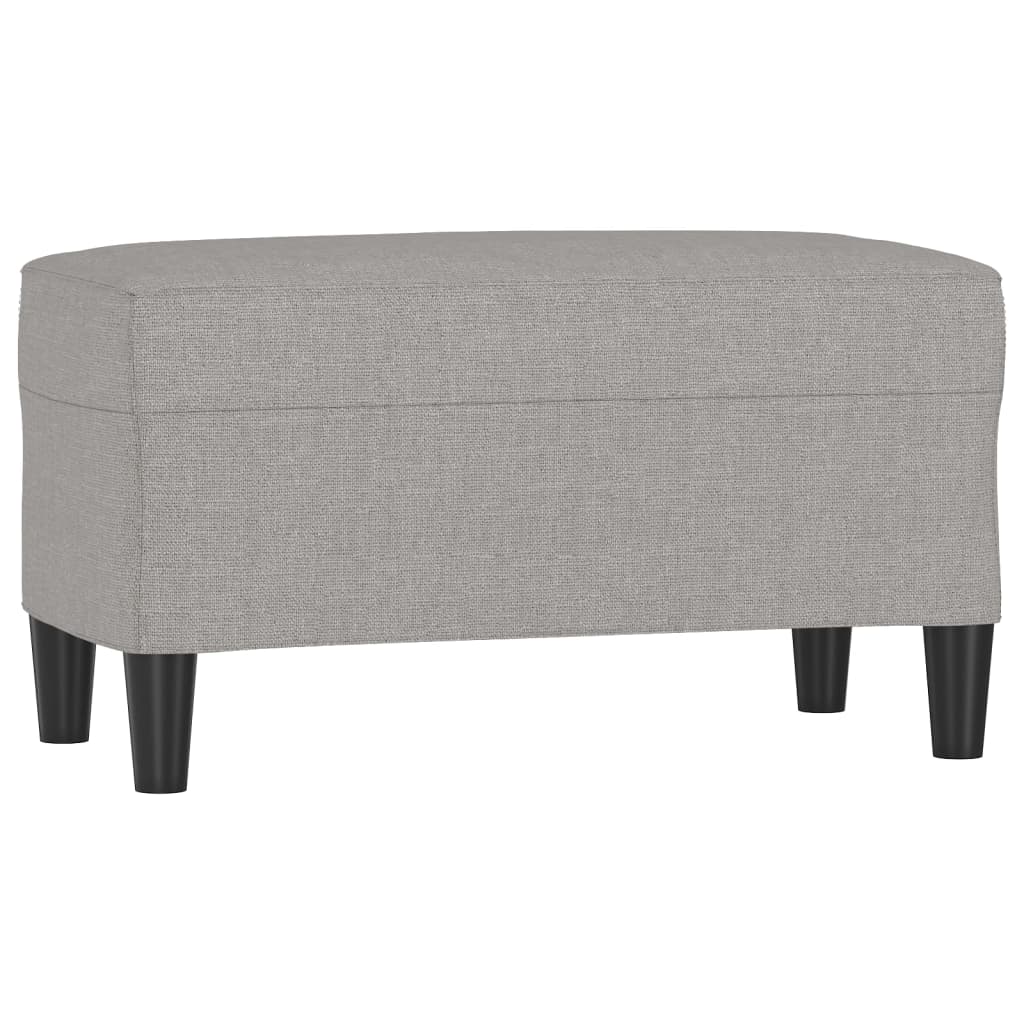 Klupa svjetlosiva 70 x 35 x 41 cm od tkanine