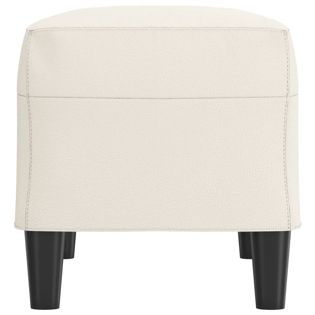 Klupa krem 70 x 35 x 41 cm od umjetne kože
