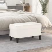 Klupa krem 70 x 35 x 41 cm od umjetne kože