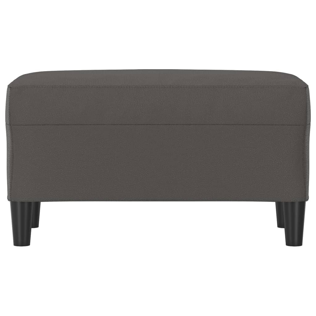 Klupa siva 70 x 35 x 41 cm od umjetne kože