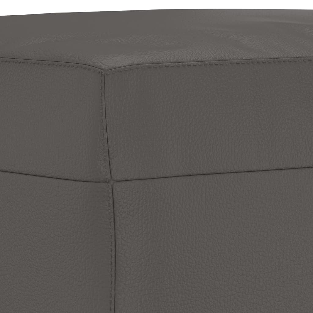 Klupa siva 70 x 35 x 41 cm od umjetne kože