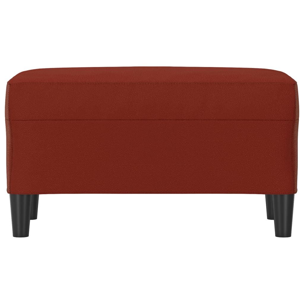 Klupa crvena boja vina 70 x 35 x 41 cm od umjetne kože
