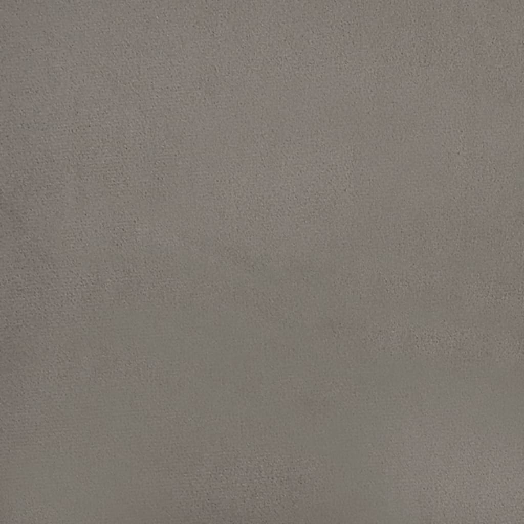 Klupa svjetlosiva 70 x 35 x 41 cm baršunasta
