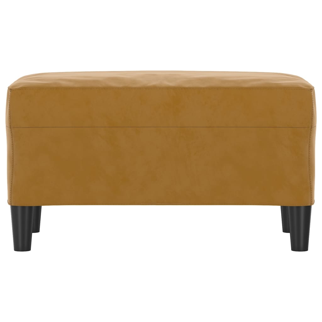 Klupa smeđa 70 x 35 x 41 cm baršunasta