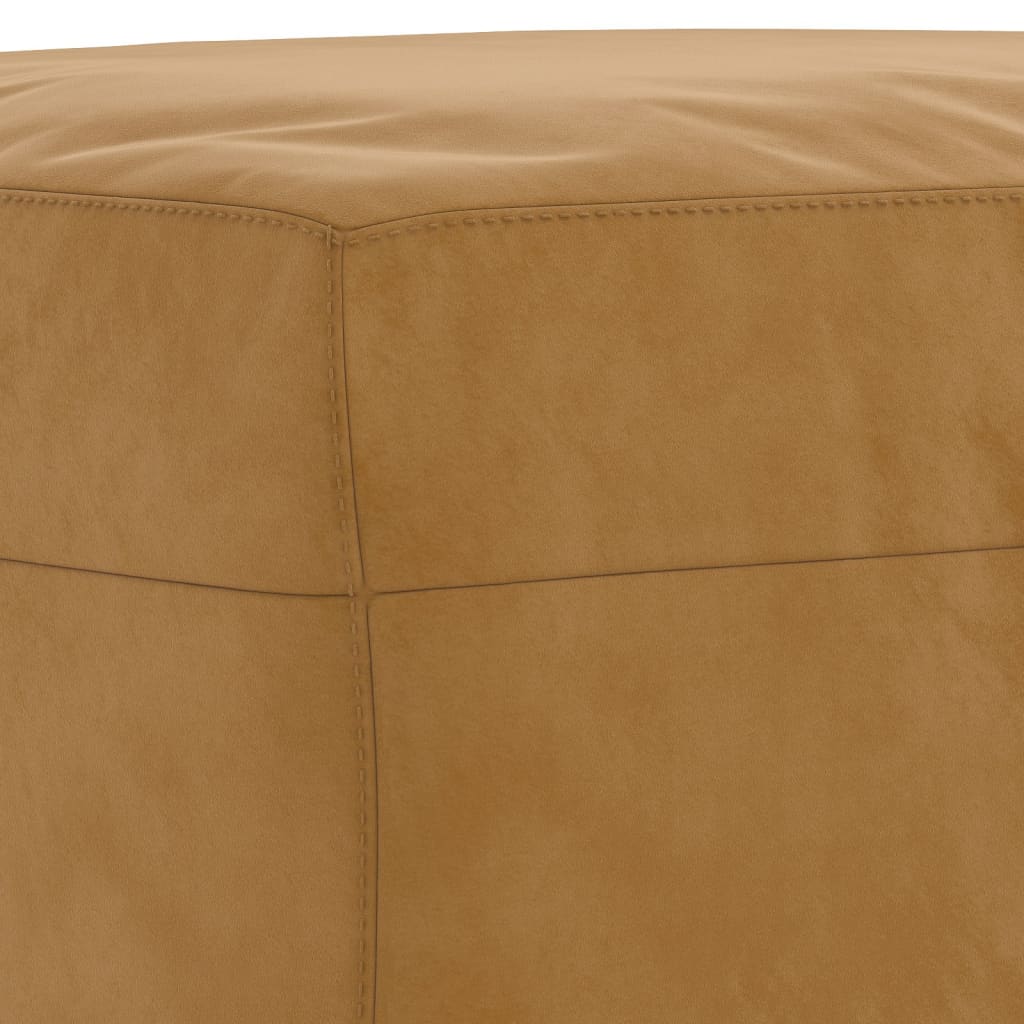 Klupa smeđa 70 x 35 x 41 cm baršunasta
