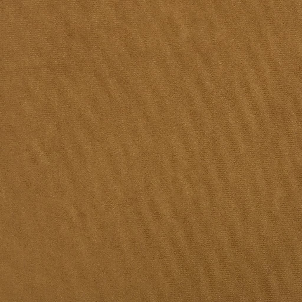 Klupa smeđa 70 x 35 x 41 cm baršunasta