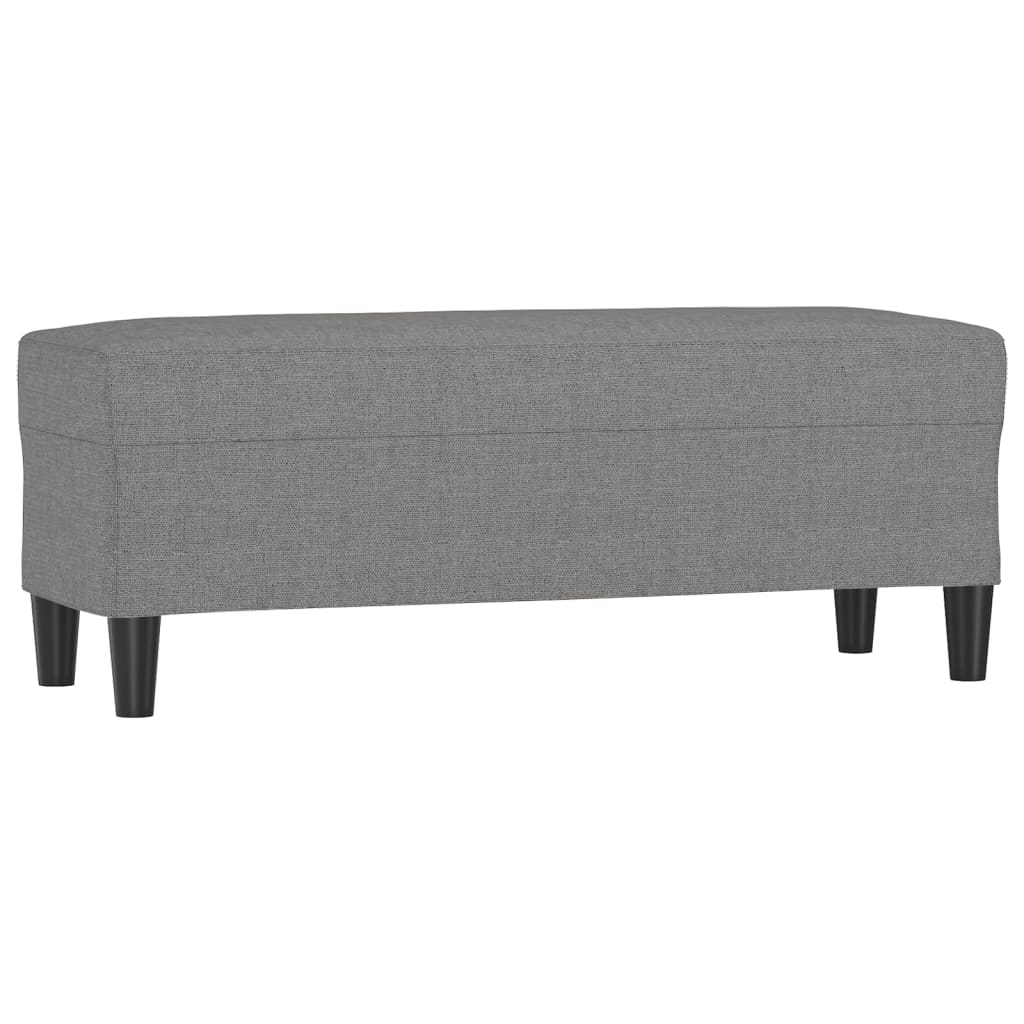 Klupa tamnosiva 100 x 35 x 41 cm od tkanine