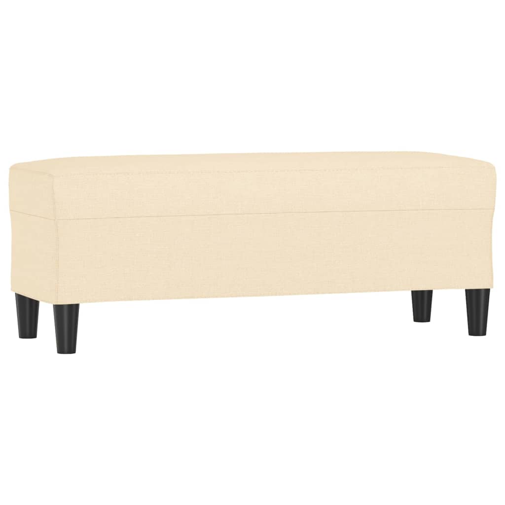 Klupa krem 100 x 35 x 41 cm od tkanine