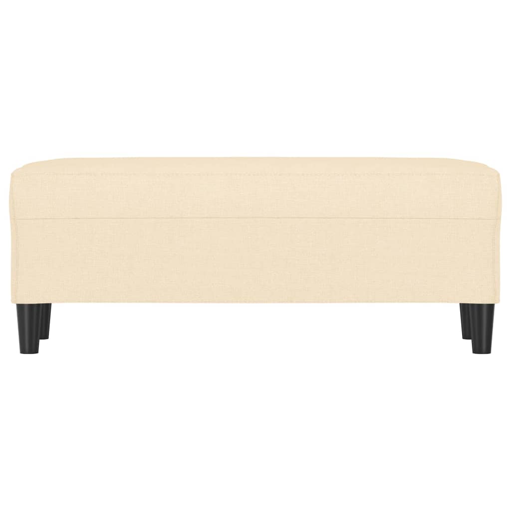 Klupa krem 100 x 35 x 41 cm od tkanine