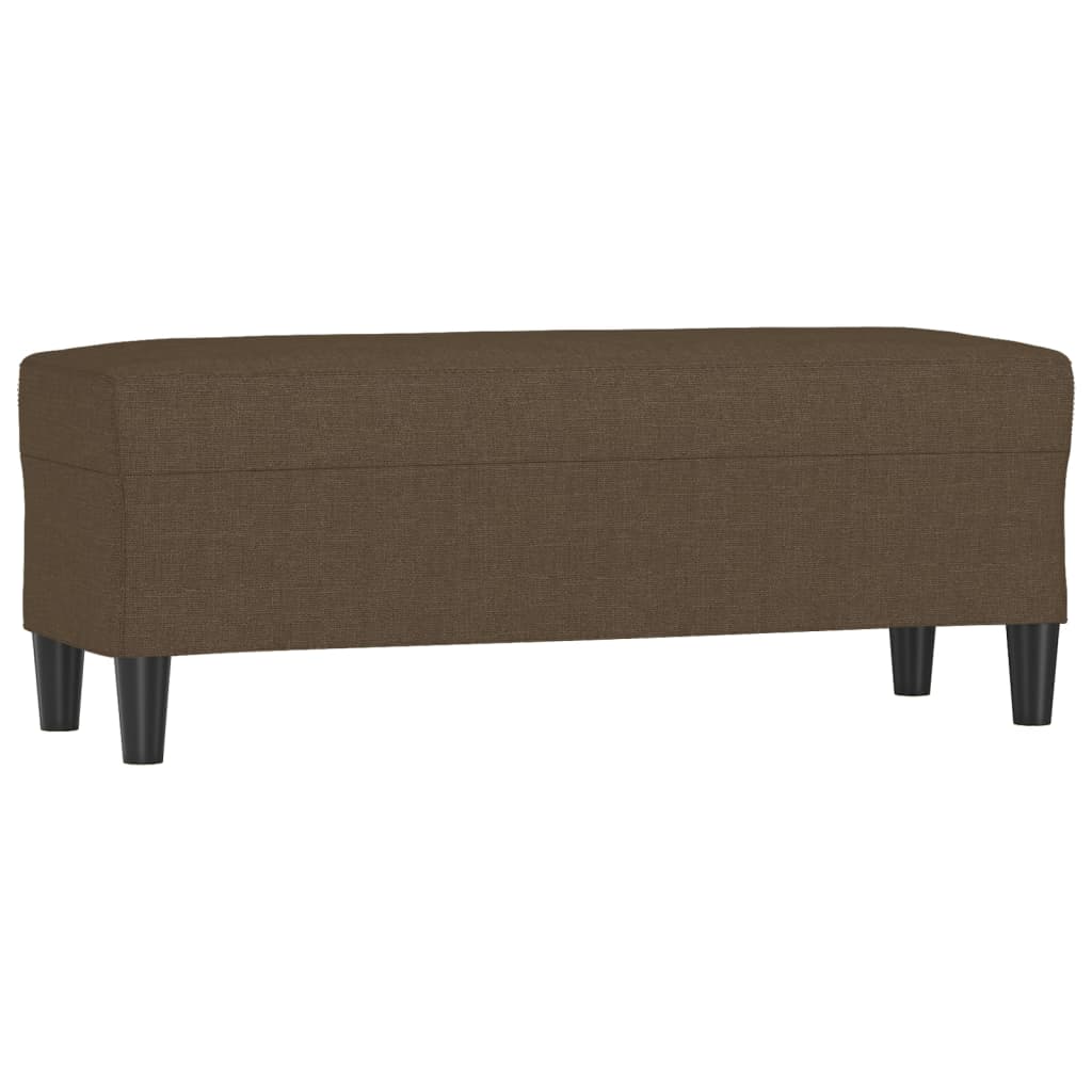 Klupa smeđa 100x30x30 cm od tkanine
