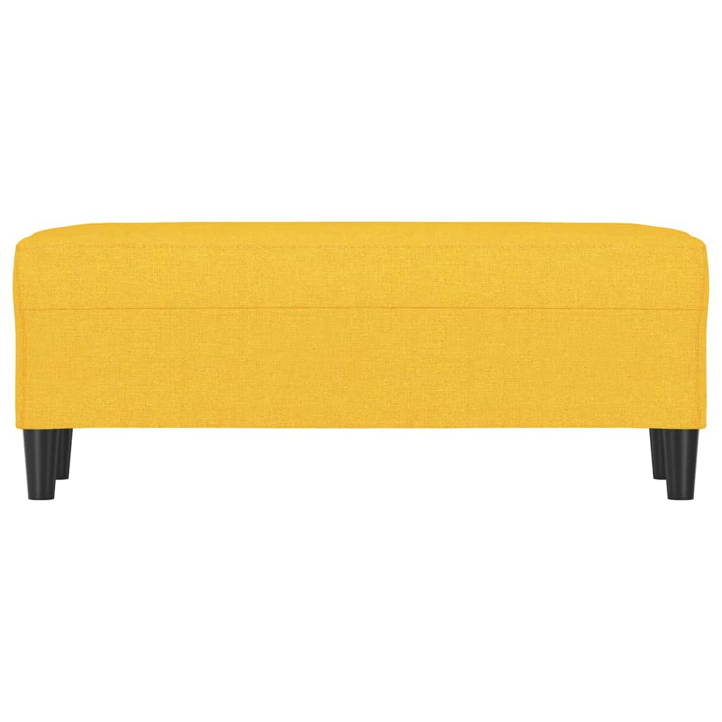 Klupa Svjetložuta 100 x 35 x 41 cm od tkanine