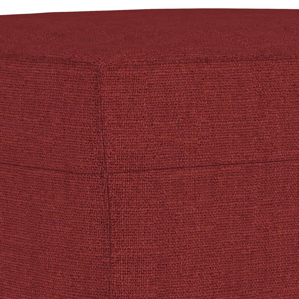 Klupa Crvena boja vina 100x35x41 cm od tkanine