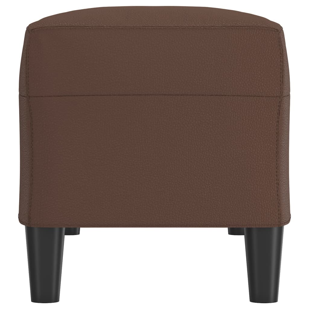 Klupa smeđa 100 x 35 x 41 cm od umjetne kože