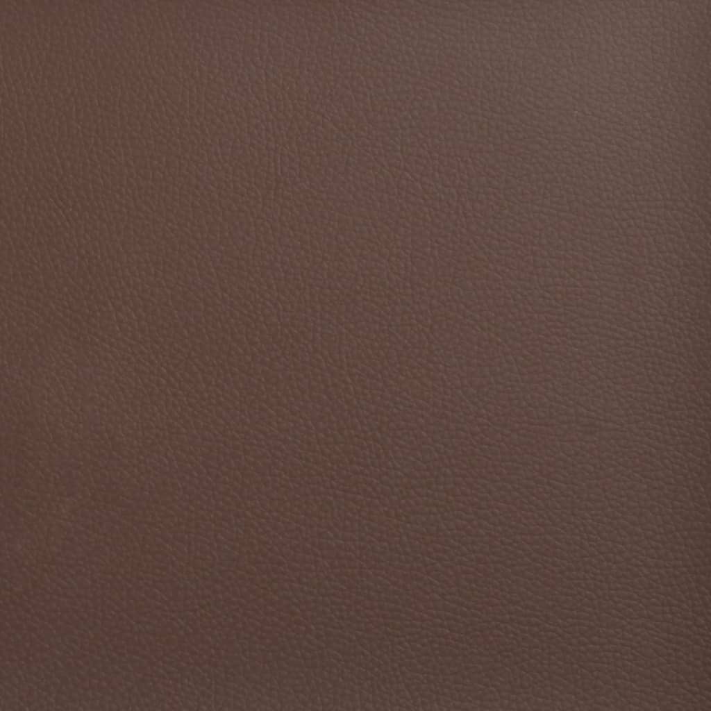 Klupa smeđa 100 x 35 x 41 cm od umjetne kože