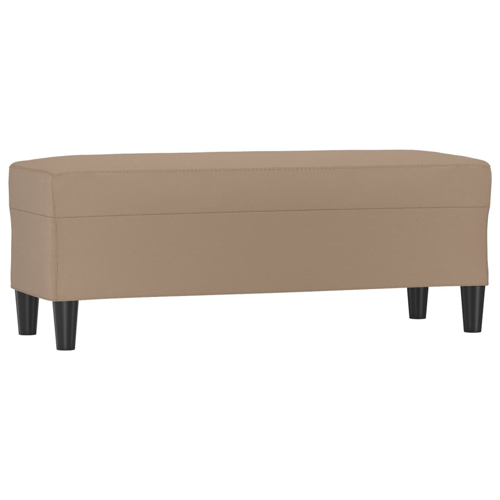 Klupa boja cappuccina 100 x 35 x 41 cm od umjetne kože