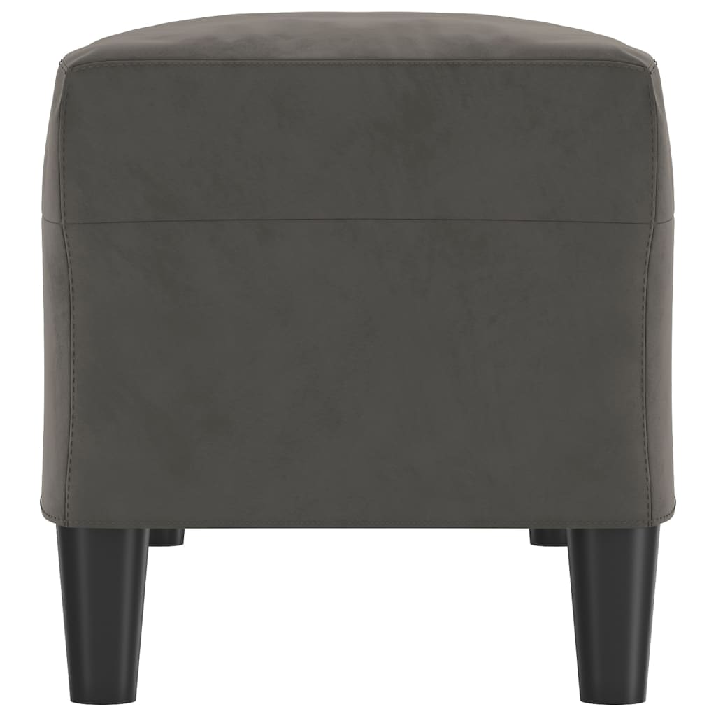 Klupa tamnosiva 100 x 35 x 41 cm baršunasti