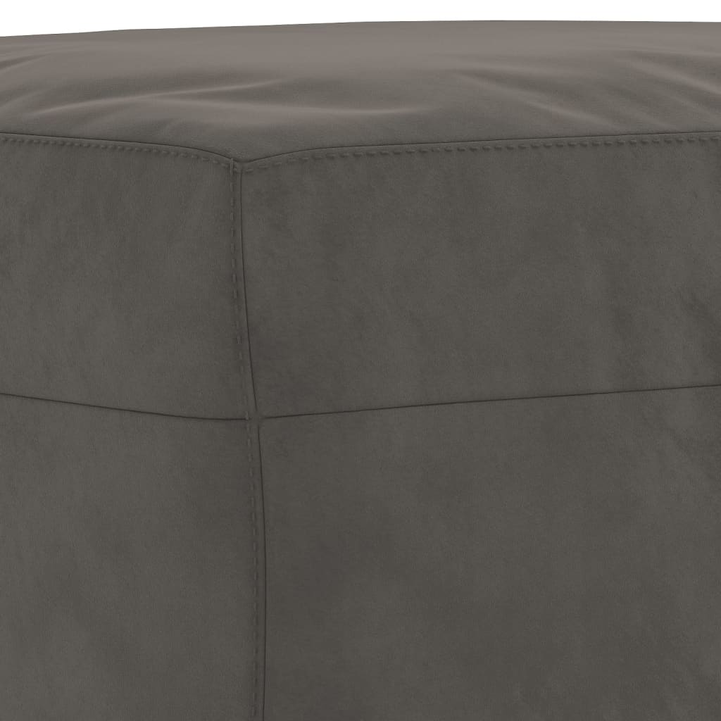Klupa tamnosiva 100 x 35 x 41 cm baršunasti