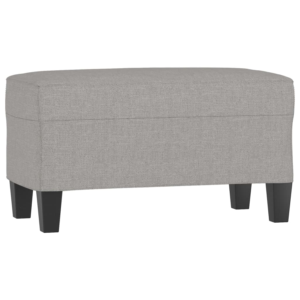 Klupa svjetlosiva 70 x 35 x 41 cm od tkanine