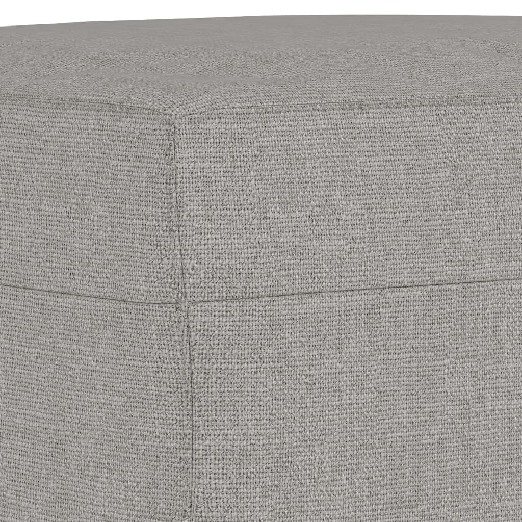 Klupa svjetlosiva 70 x 35 x 41 cm od tkanine