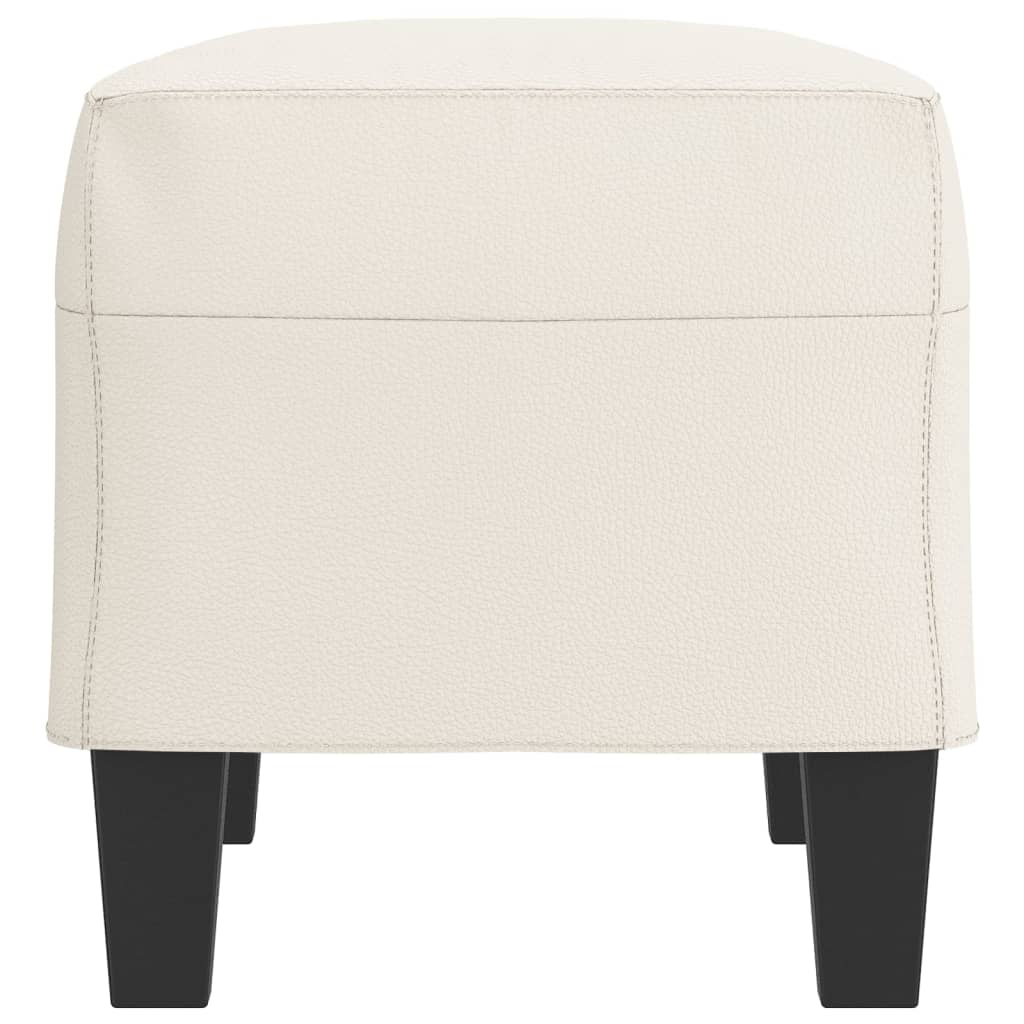 Klupa krem 70 x 35 x 41 cm od umjetne kože