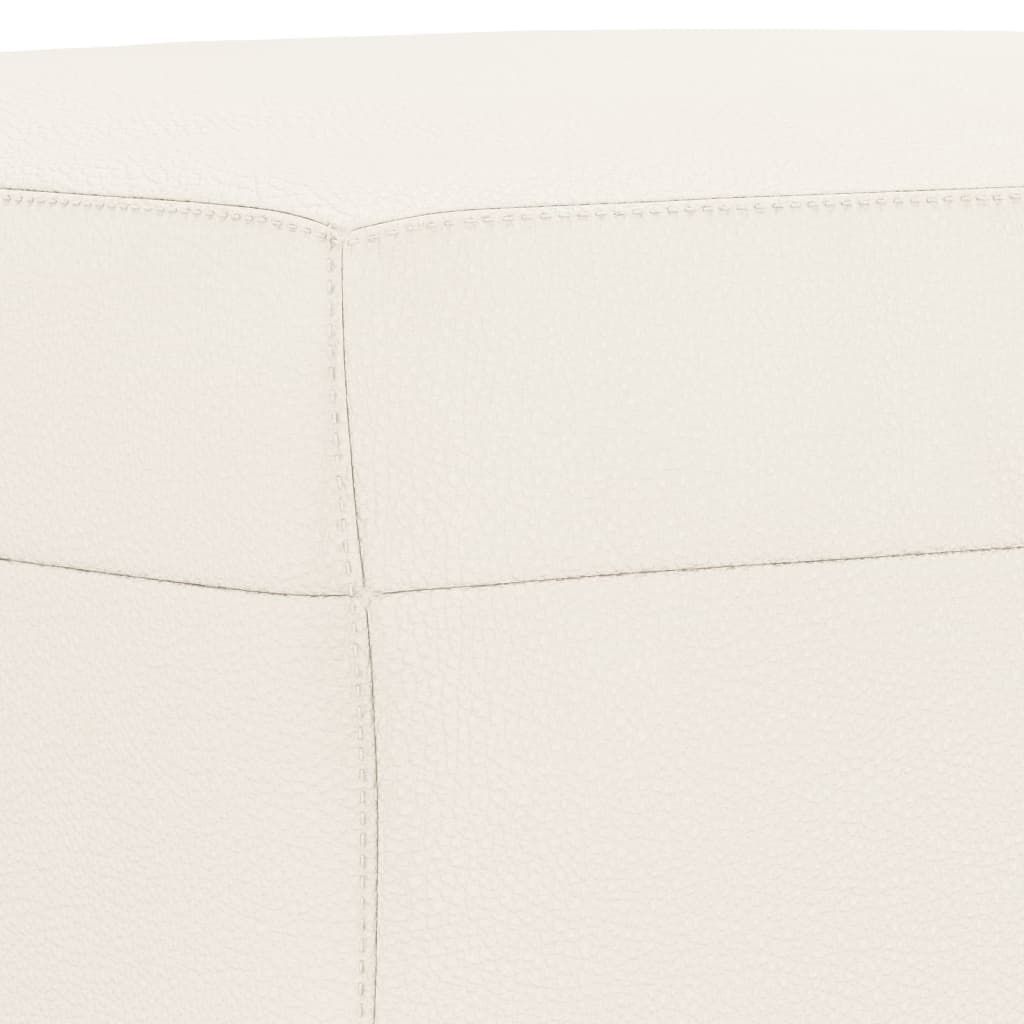 Klupa krem 70 x 35 x 41 cm od umjetne kože