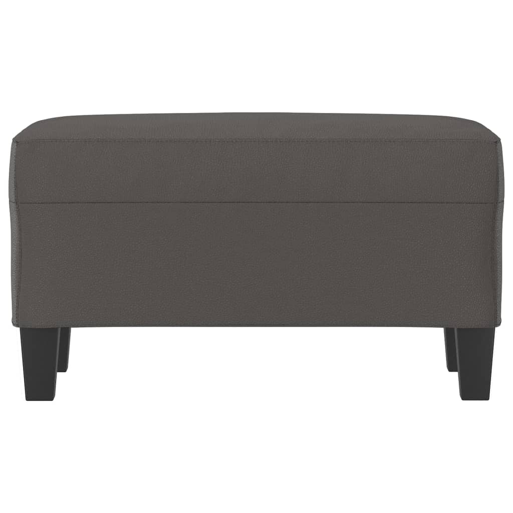 Klupa siva 70 x 35 x 41 cm od umjetne kože