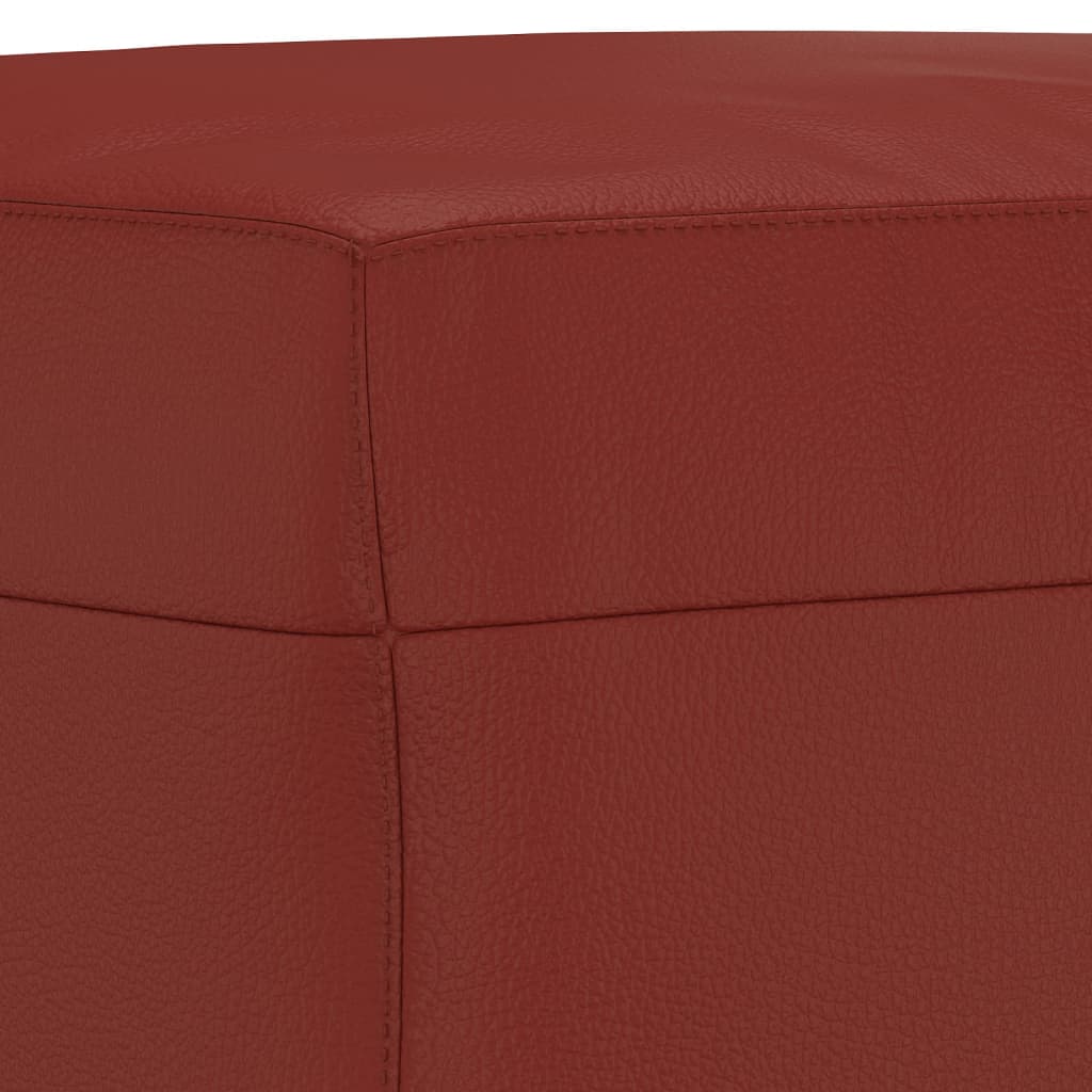 Klupa crvena boja vina 70 x 35 x 41 cm od umjetne kože