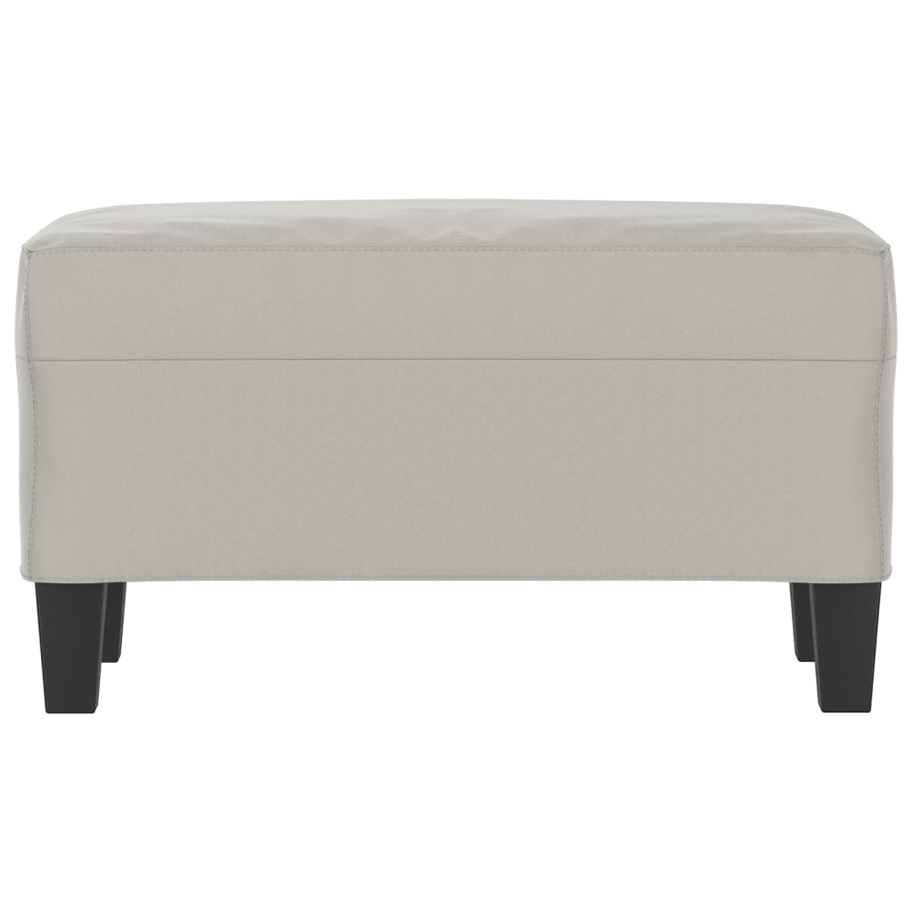 Klupa svjetlosiva 70 x 35 x 41 cm od mikrovlakana