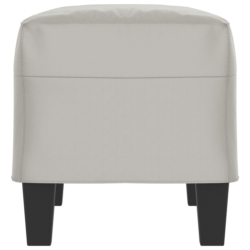 Klupa svjetlosiva 70 x 35 x 41 cm od mikrovlakana