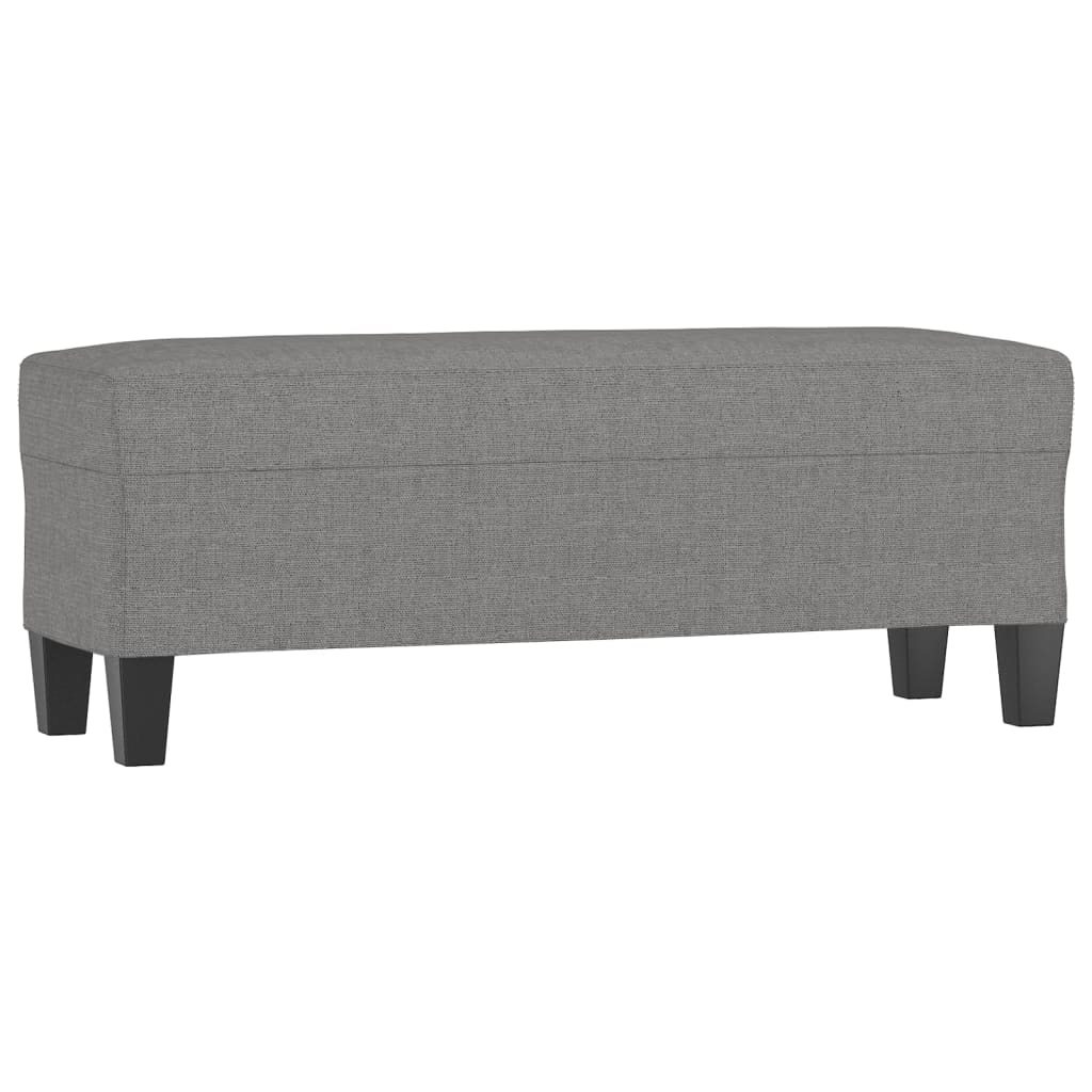 Klupa tamnosiva 100 x 35 x 41 cm od tkanine