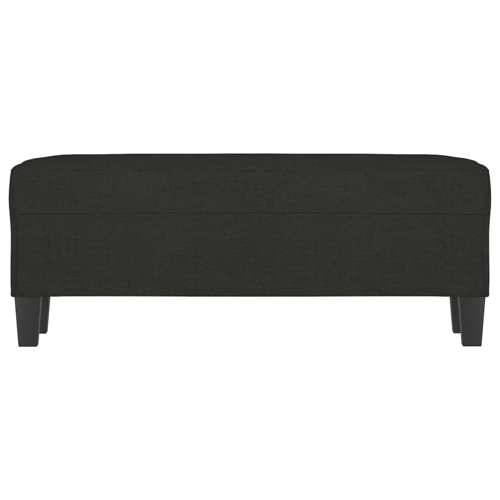 Klupa crna 100x35x41 cm od tkanine