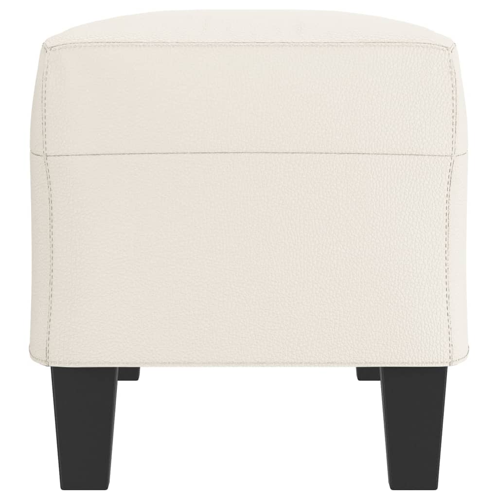 Klupa krem 100 x 35 x 41 cm od umjetne kože