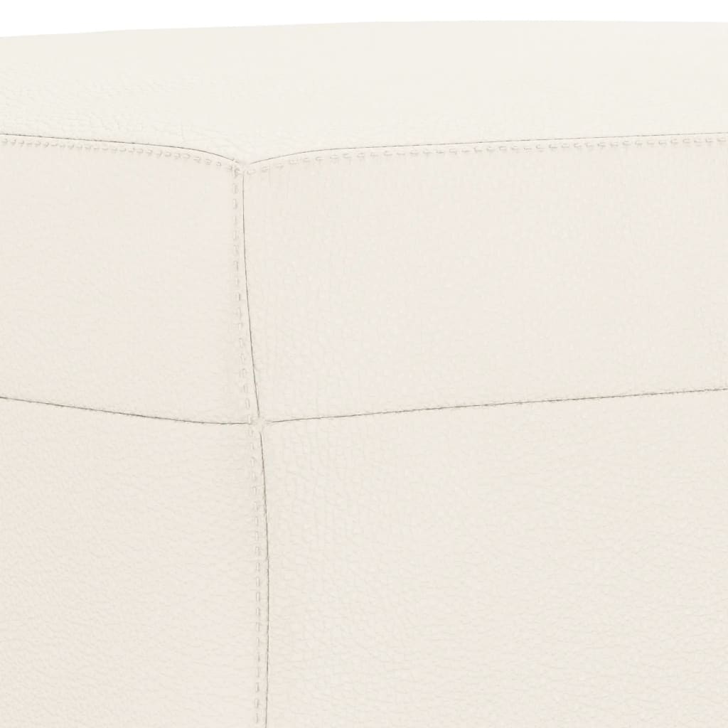 Klupa krem 100 x 35 x 41 cm od umjetne kože