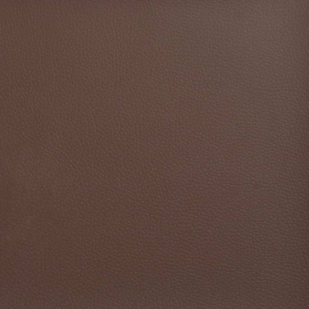 Klupa smeđa 100 x 35 x 41 cm od umjetne kože