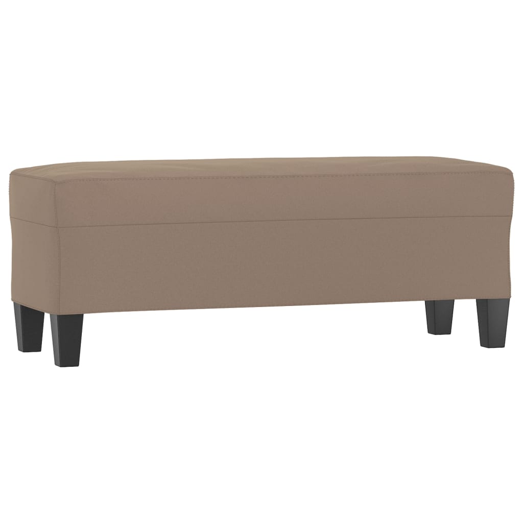 Klupa smeđesiva 100 x 35 x 41 cm od mikrovlakana