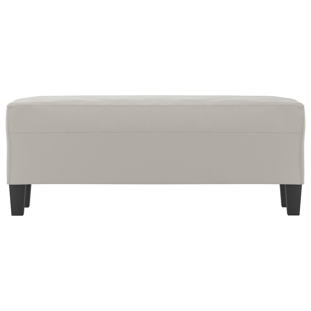 Klupa svjetlosiva 100 x 35 x 41 cm od mikrovlakana