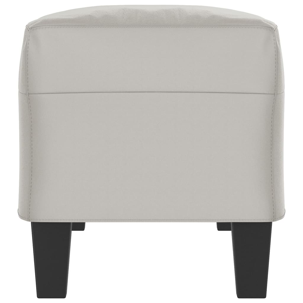 Klupa svjetlosiva 100 x 35 x 41 cm od mikrovlakana