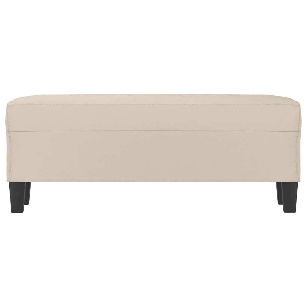 Klupa krem 100x35x41 cm od mikrovlakana