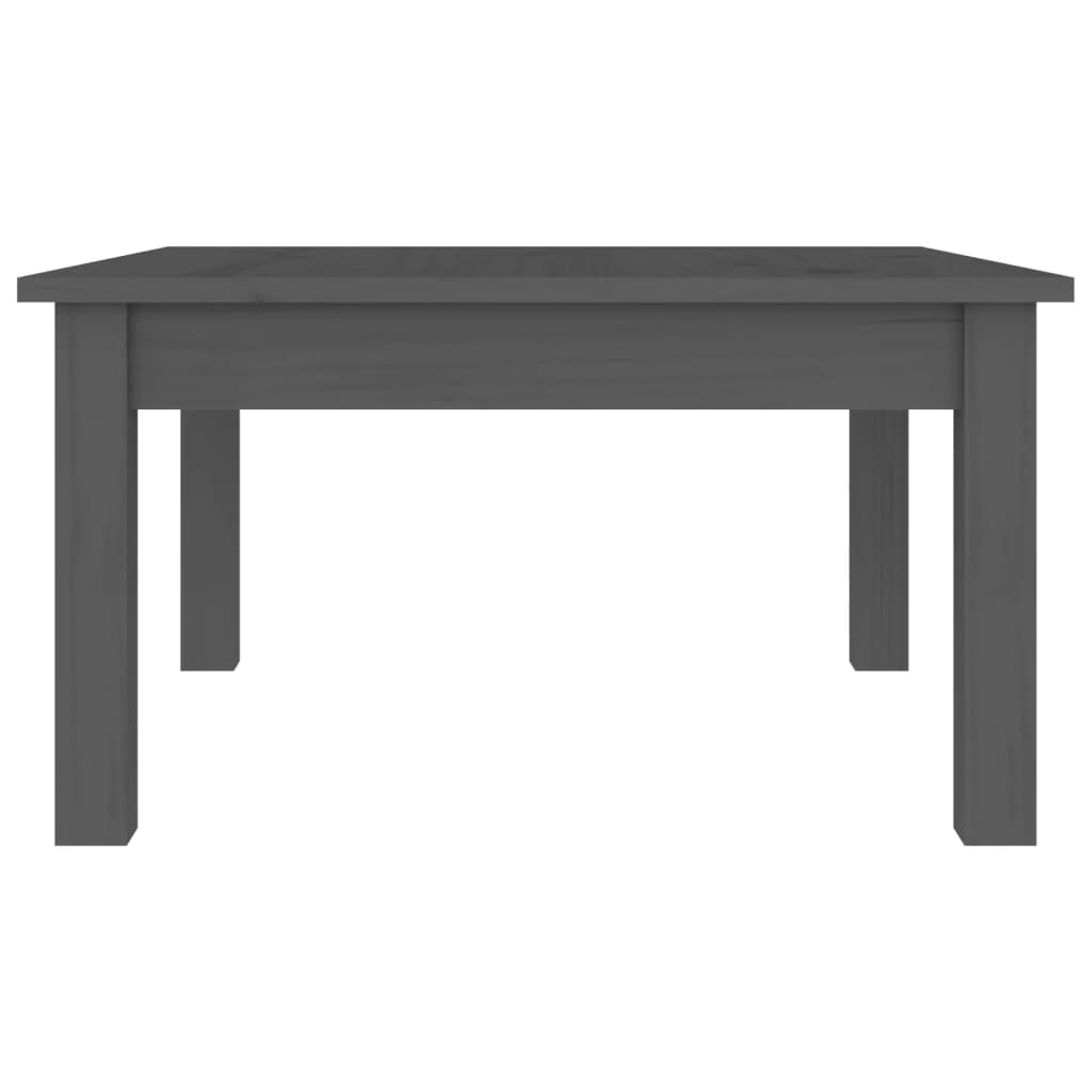 Stolić za kavu sivi 55x55x30 cm od masivne borovine