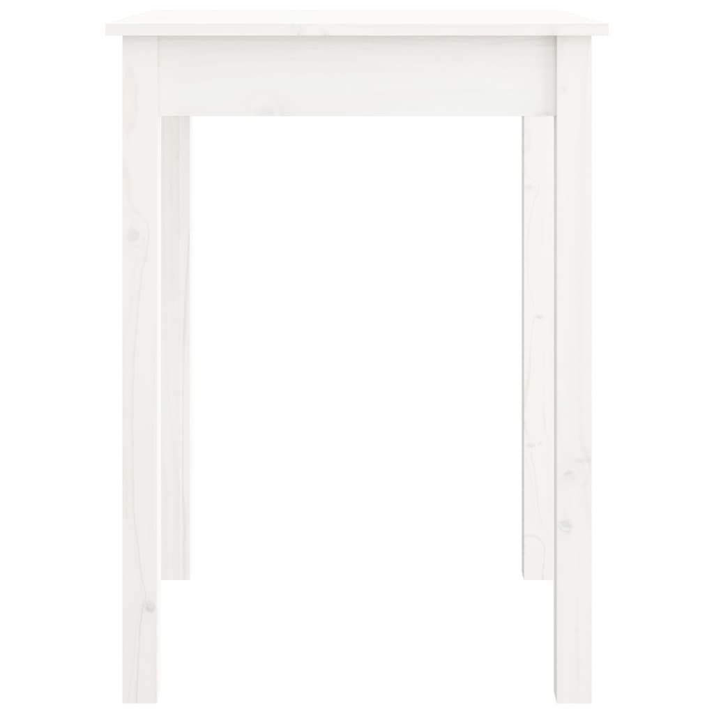 Blagovaonski stol bijeli 55 x 55 x 75 cm od masivne borovine