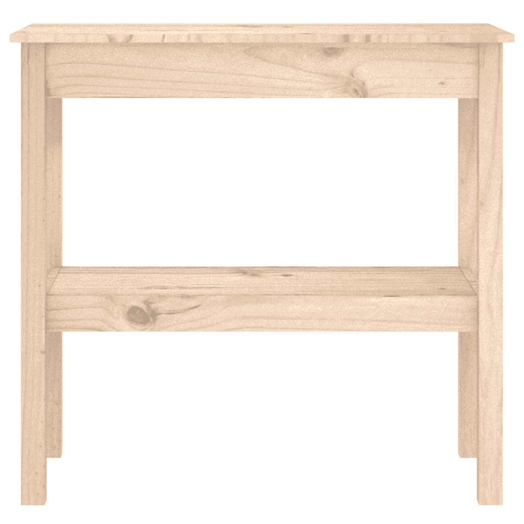Konzolni stol crni 80 x 40 x 75 cm od masivne borovine