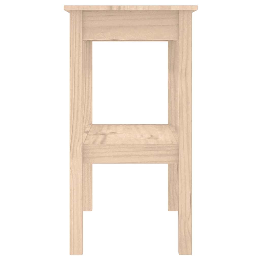 Konzolni stol crni 80 x 40 x 75 cm od masivne borovine