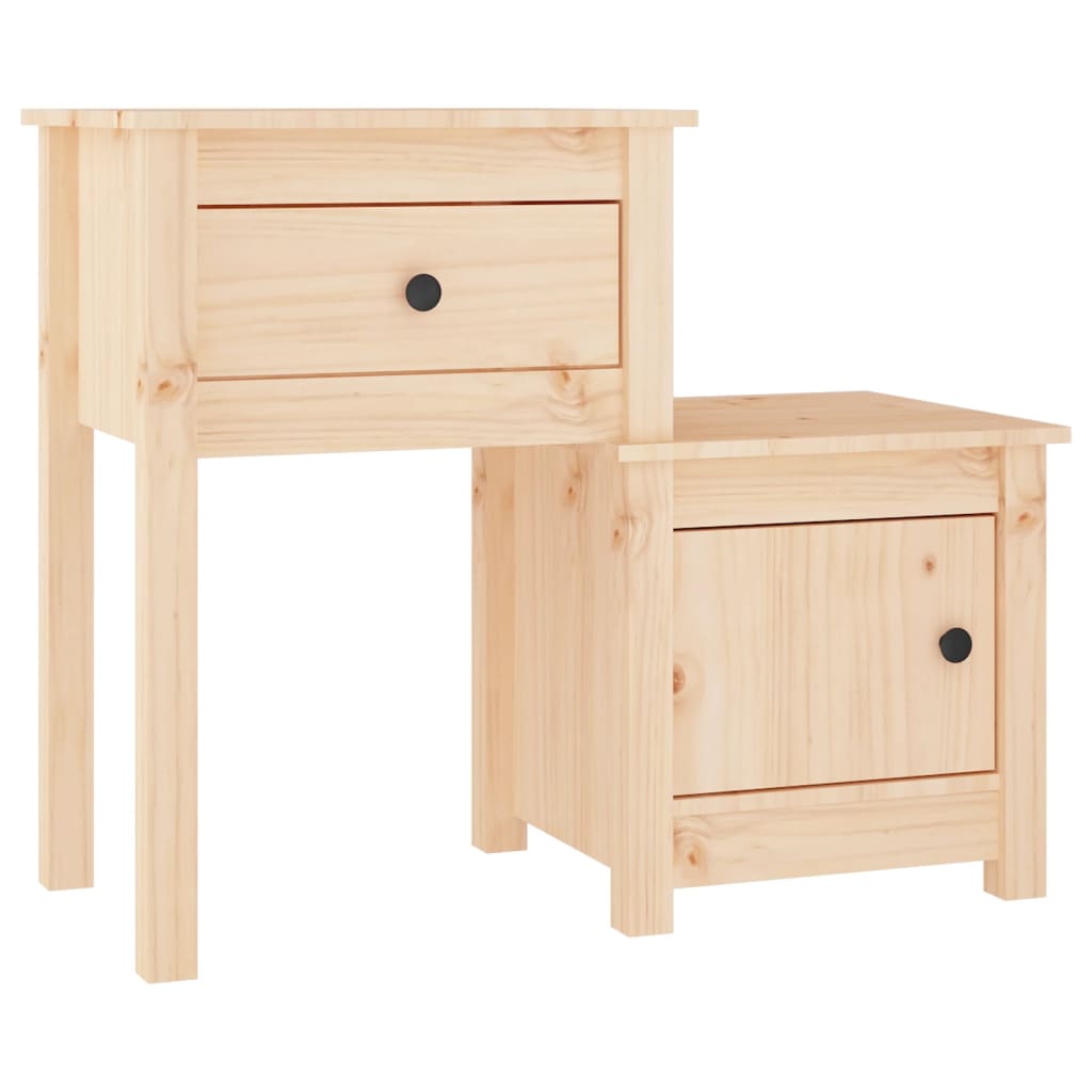 Noćni ormarići 2 kom 79,5 x 38 x 65,5 cm od masivne borovine